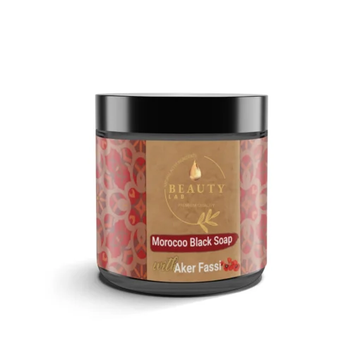 Moroccan Black Soap With Aker Fassi